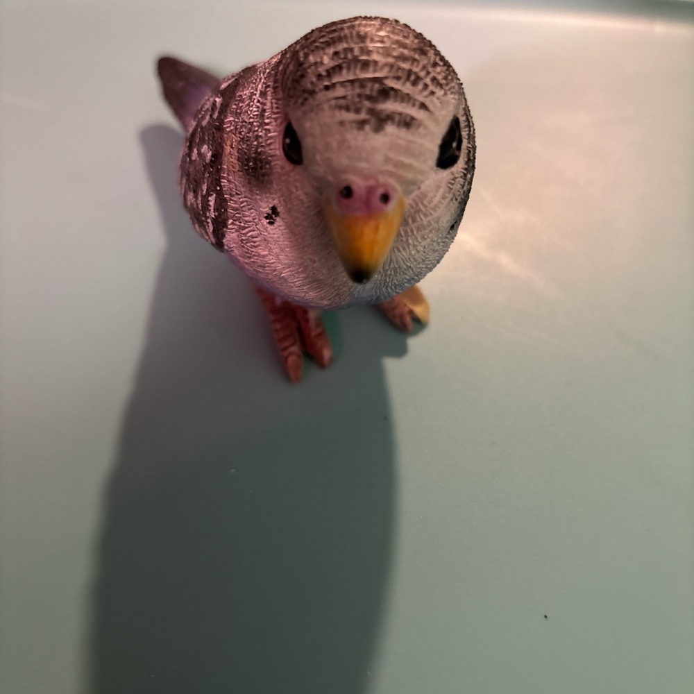 Decorative Bird Figurine - Black and Purple - Picture 2 of 3
